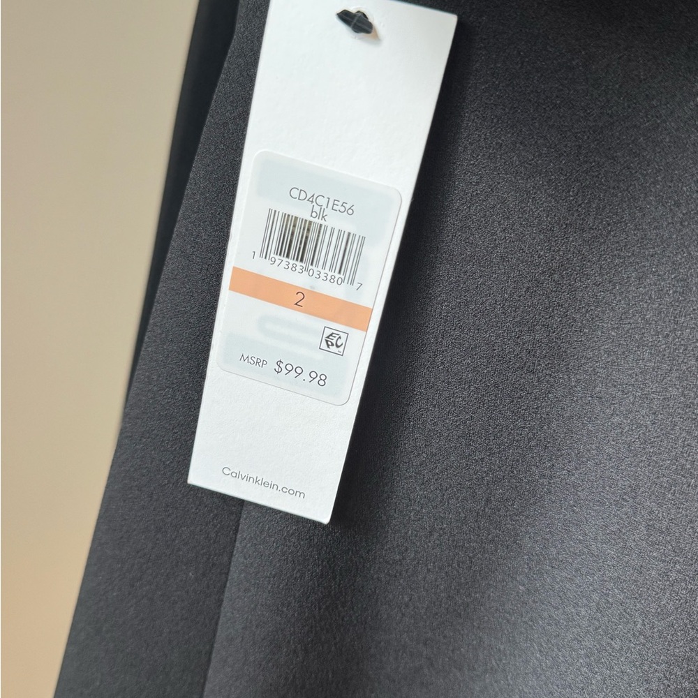Calvin Klein | black midi dress | 2 - Picture 4 of 5